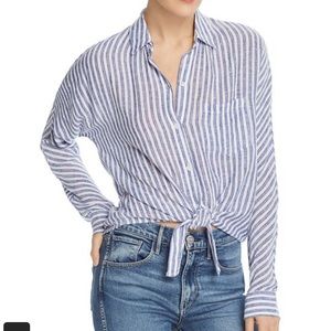 Rails Rylan tie front shirt